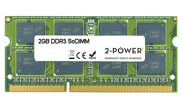2GB MultiSpeed 1066/1333/1600 MHz SoDIMM
