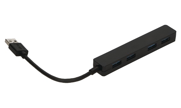 4-Port USB 3.0 Hub With UK Power Adapter