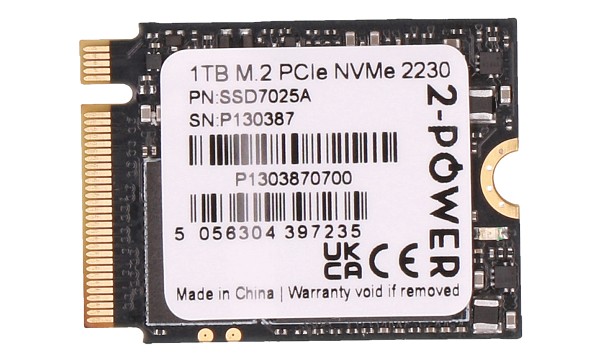 1TB M.2 PCIe NVMe 2230