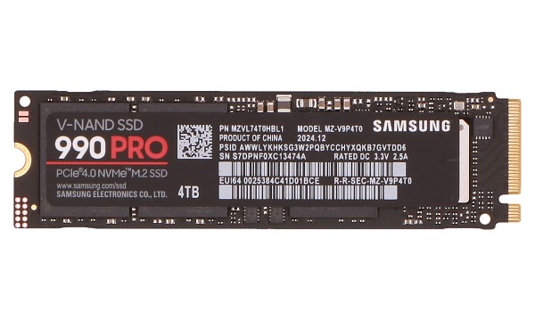 SSD M.2 (2280) 4TB  990 PRO (PCIe/NVMe)