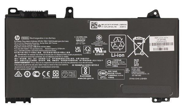 ProBook 430 G6 Battery (3 Cells)