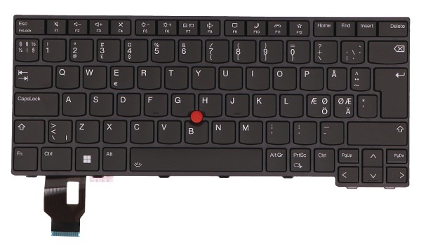 ThinkPad P14s Gen 3 21J5 Top Cover w/Kybd BL BLK NORDIC