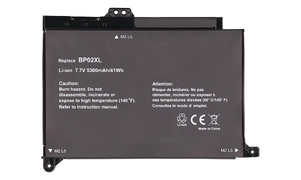 Pavilion 15-au186TX Battery (2 Cells)