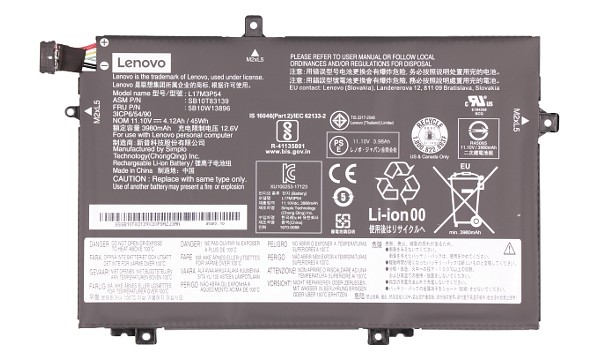 ThinkPad L580 20LX Battery (3 Cells)