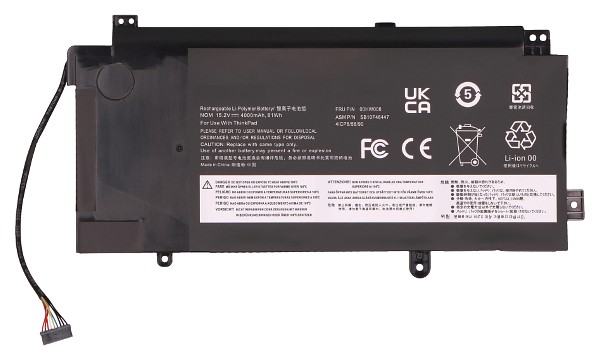 ThinkPad Yoga 15 20DQ 20DR Battery (4 Cells)