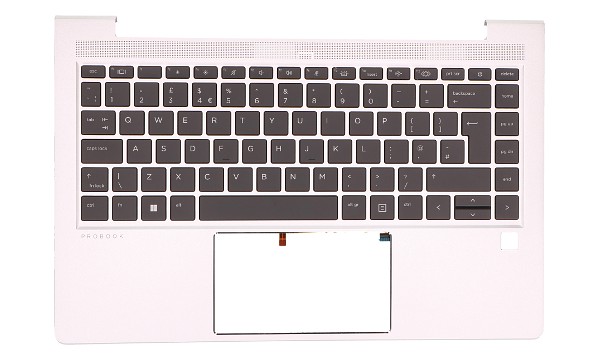 440 G8 Top Cover w/Backlit Keyboard (UK)