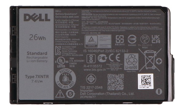 Latitude 12 Rugged Tablet 7202 Battery (2 Cells)