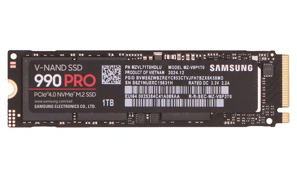 MZ-V9P1T0BW SSD M.2 (2280) 1TB  990 PRO (PCIe/NVMe)