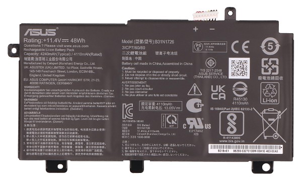 FX504GE Battery (3 Cells)