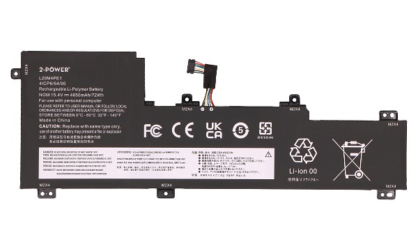 Ideapad 5 Pro 16ARH7 82SN Battery (4 Cells)