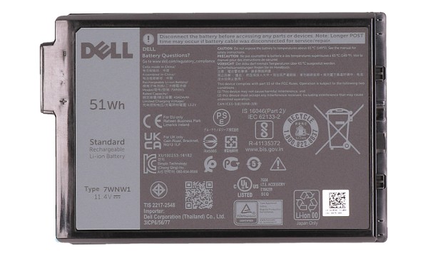 Latitude 7424 Rugged Extreme Battery (3 Cells)