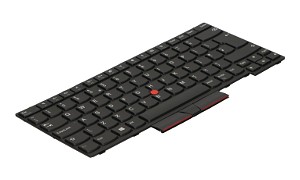 01YP348 COMO FL Non B/L Keyboard Black (UK)