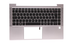 W126428397 Top Cover W/Keyboard DPM CP+PS BL SR UK