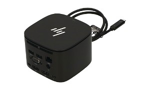 HP Elite USB-C Dock G2 (Rinnovato) - Docking Station Per Laptop, Connessione USB-C, Nera, Dimensioni Compatte