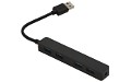 4-Port USB 3.0 Hub With UK Power Adapter