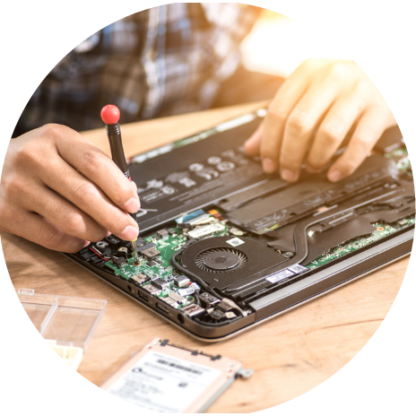 Our upgrade and repair service is quick, easy to use and contact-free